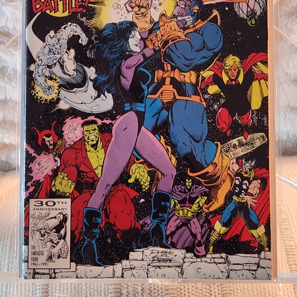 The Infinity Gauntlet #6 (1991) Marvel Comics, Ron Lim, Joe Rubinstein, NM - Picture 14 of 14